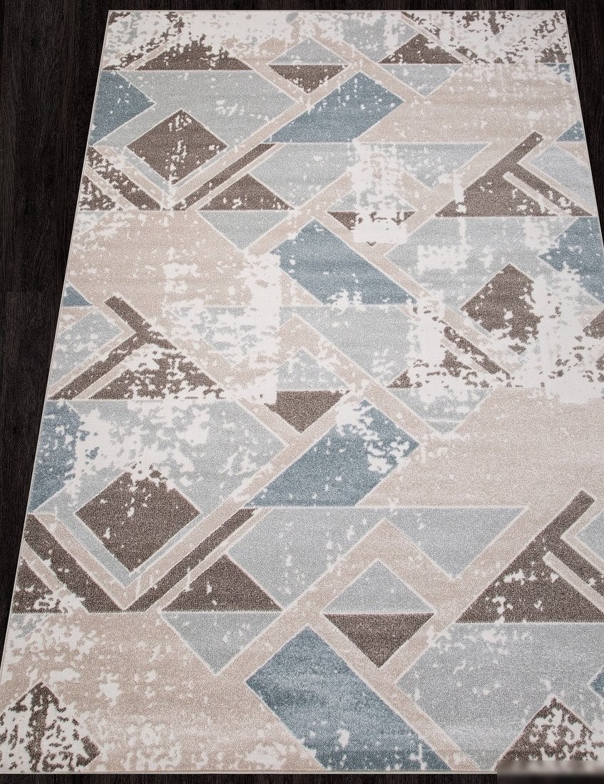 Ковер для жилой комнаты Merinos Naturel D979-STAN-BEIGE-BLUE (3x5)