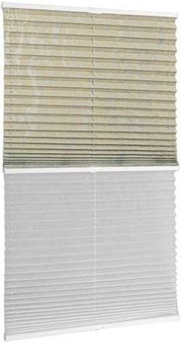 Плиссе Delfa Mirror СПШ-3903/3504 Basic Transparent (43x160, серый/белый)