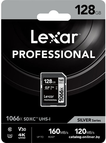 Карта памяти Lexar Professional 1066x SDXC LSD1066128G-BNNNG 128GB