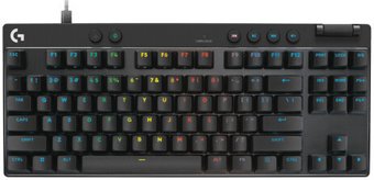 Клавиатура Logitech G Pro X TKL Rapid 920-013235 (черный, нет кириллицы)