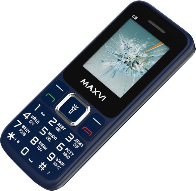 Кнопочный телефон Maxvi C3i (маренго)