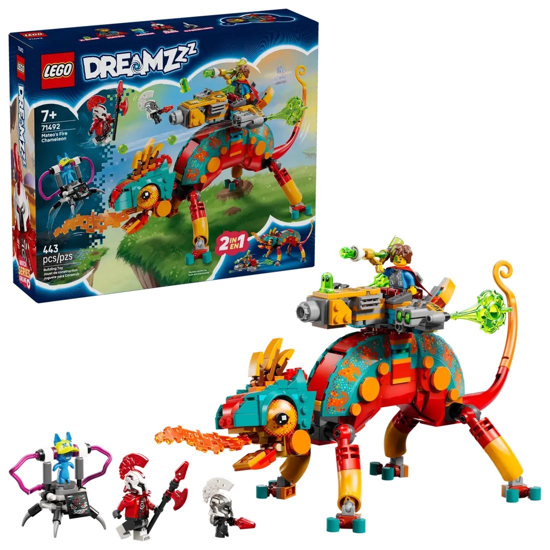 Конструктор LEGO DREAMZzz Огненный хамелеон Матео 71492