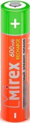 Аккумуляторы Mirex AAA 600mAh 4 шт HR03-06-E4