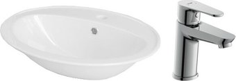Умывальник Cersanit Calla 54 S-UM-Cl/1-w + 63030