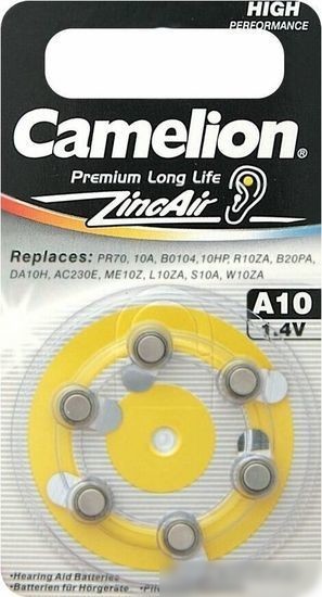 Батарейка Camelion ZA10 BL6 6 шт