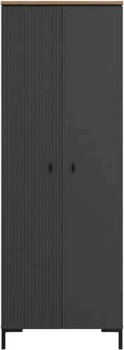 Шкаф распашной Black Red White San Gimnignano SZF2D/70 (антрацитовый/дуб нокс, антрацитовый/готик)