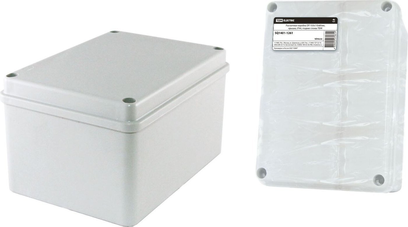 Накладная коробка TDM Electric SQ1401-1261 (белый)