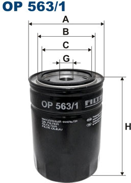 Масляный фильтр Filtron OP 563/1