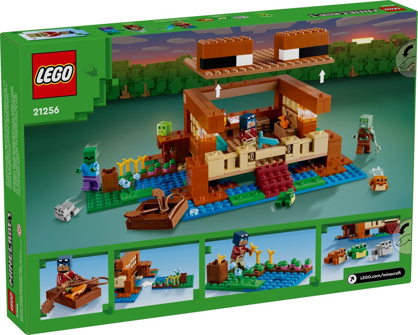 Конструктор LEGO Minecraft 21256 Лягушачий дом