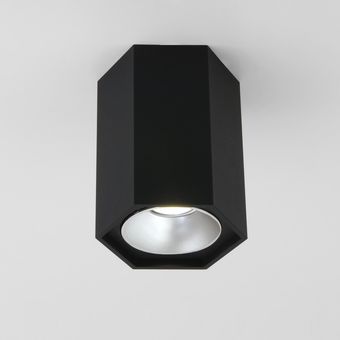 Точечный светильник Elektrostandard 25036/LED (черный матовый/серебристый)
