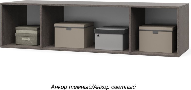 Шкаф распашной Modern Челси Ч84 (анкор темный/анкор светлый)