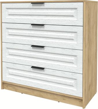 Комод Интерлиния Концепт КТ-К100 Деко (дуб золотой/дуб полярный)