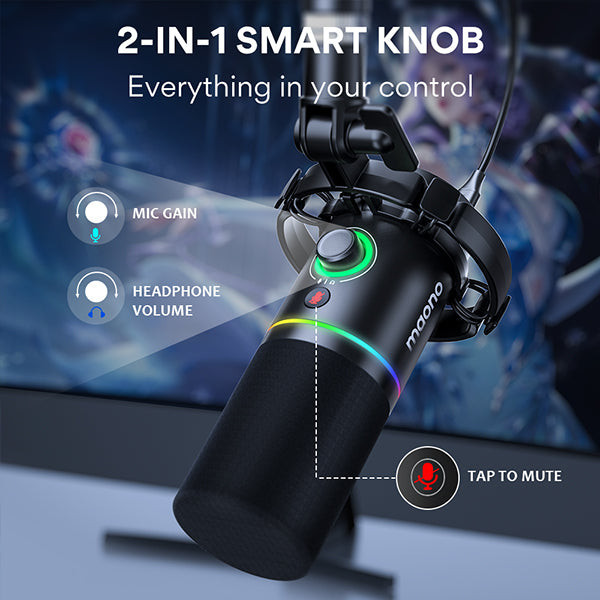 Проводной микрофон Maono PD200X (черный)