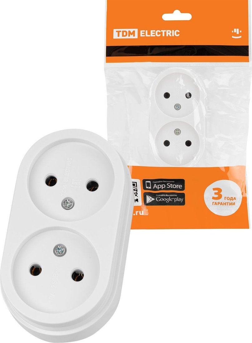 Розетка TDM Electric Ретро SQ1806-0529 (белый)