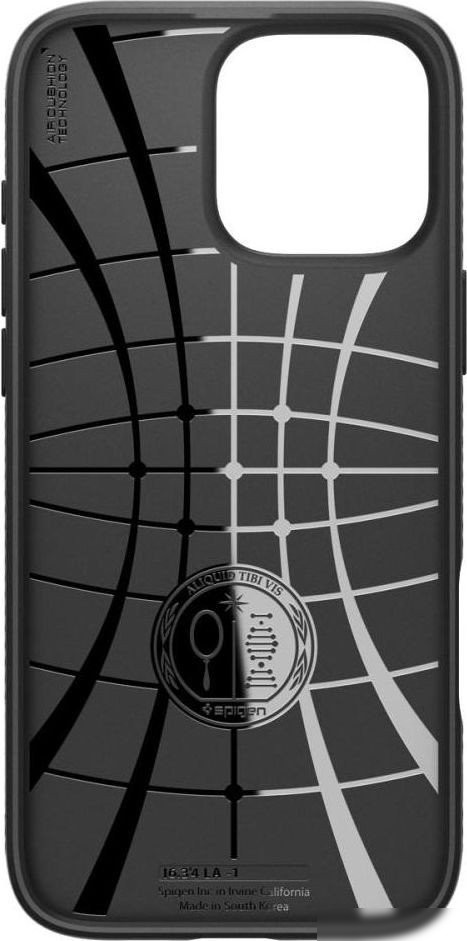 Чехол для телефона Spigen Liquid Air для iPhone 16 Pro Max Matte Black