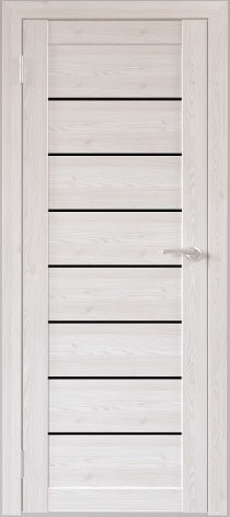 Межкомнатная дверь Юни Бона 01 (ч) 80x200 (лиственица сибиу/черное белое)