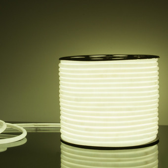 Гибкий неон Elektrostandard 220V 9.6W 144Led 2835 IP67 круглый холодный белый a043547