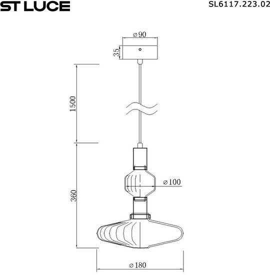 Подвесная люстра ST Luce SL6117.223.02