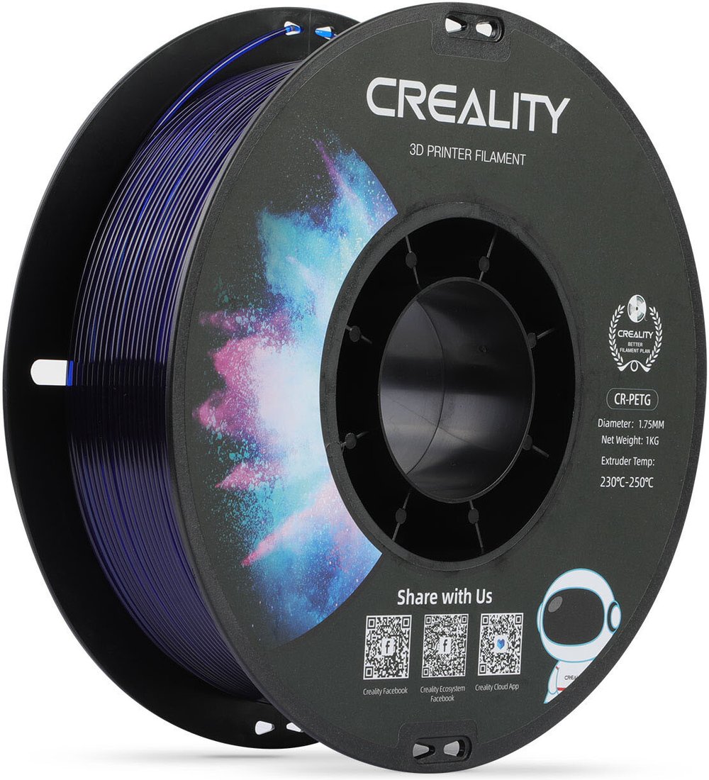Филамент Creality PETG-CR 1.75мм 3301030036 (1 кг, прозрачно-синий) Филамент Creality PETG-CR 1.75мм 3301030036 (1 кг, прозрачно-синий)