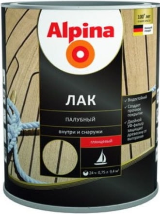 Лак Alpina Палубный (глянцевый, 0.75 л)