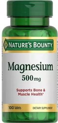 Витамин Nature's Bounty Магний 500мг (100 таблеток)