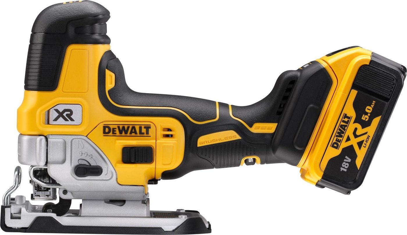 Электролобзик DeWalt DCS335P2 (с 2-мя АКБ, кейс)