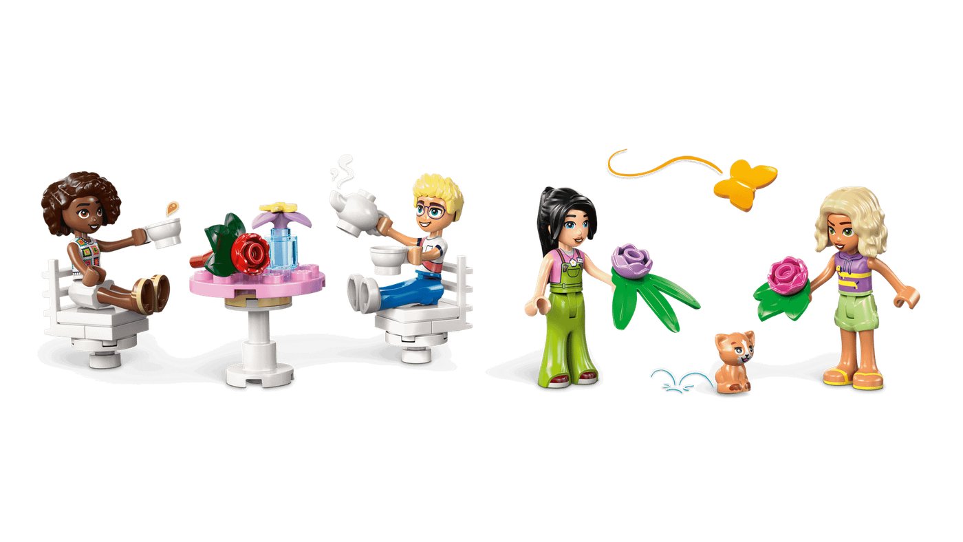Конструктор LEGO Friends Кофейня с растениями и цветочный магазин 42671
