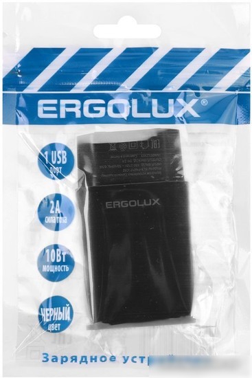 Сетевое зарядное Ergolux ELX-РA01P-C02 ПРОМО