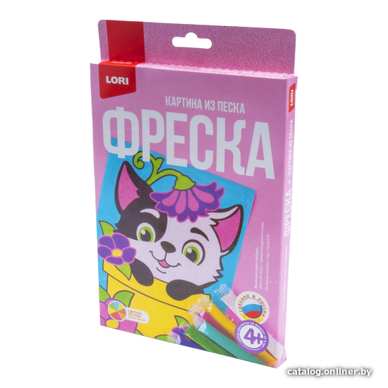 Фреска Lori Фреска. Картина из песка Веселый котенок Пзф-018