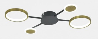 Припотолочная люстра Mirastyle SX-20540-48 BK+SGD