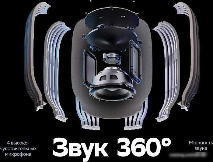 Умная колонка SberDevices SberBoom (лунный серый)