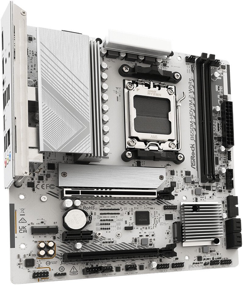 Материнская плата ASRock B650M-HDV/M.2 White