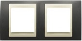 Рамка Schneider Electric Unica MGU6.004.577 (серый сланец/слоновая кость)