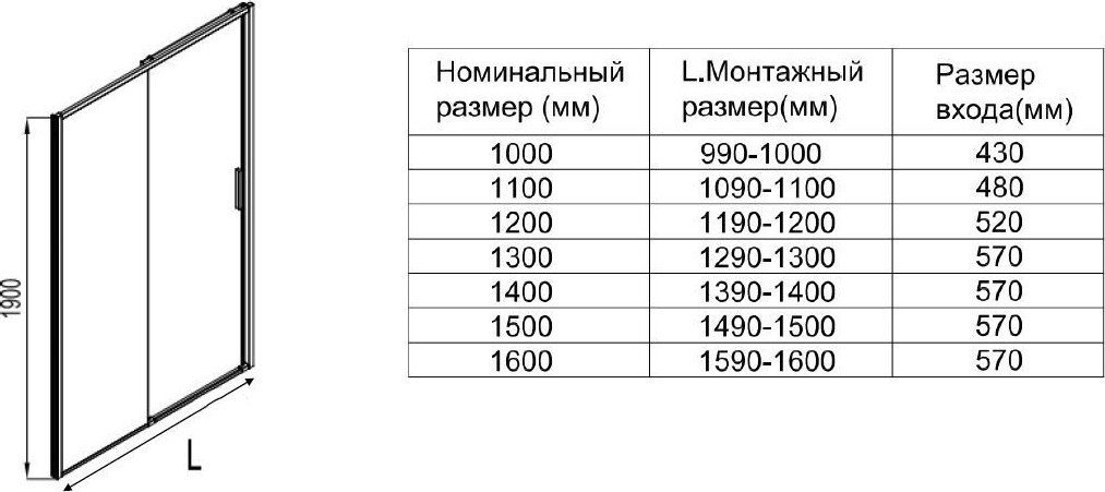 Душевая дверь Aquanet Pleasure Evo 160 AE65-N160-GBT (золото брашированное/никель)