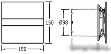 Вытяжной вентилятор CATA E-100 GSTH