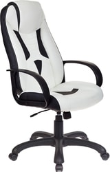 Кресло Бюрократ VIKING-8/WH+BLACK (белый/черный)