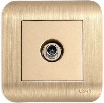 Розетка телевизионная Luxar Deco 10.040.05 (шампань)