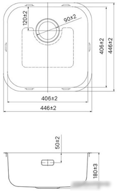 Кухонная мойка IDDIS Mate MAT44S0i77