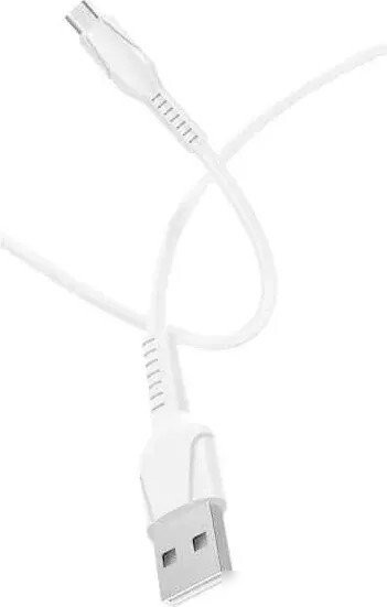 Кабель GoPower 00-00028364 USB Type-A - microUSB (1 м, белый)