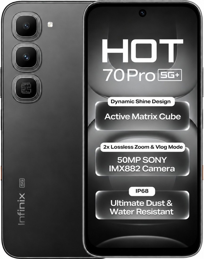 Телефон Infinix Hot 70 Pro X6896 8GB/256GB (черный)