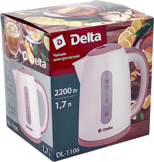 Электрочайник Delta DL-1106 (бежевый)