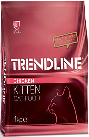 Сухой корм для кошек Trendline c курицей для котят 15 кг