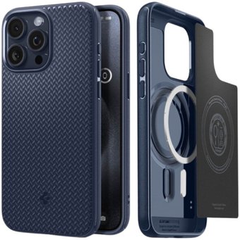 Чехол для телефона Spigen Mag Armor (MagFit) для iPhone 15 Pro ACS06737 (темно-синий)