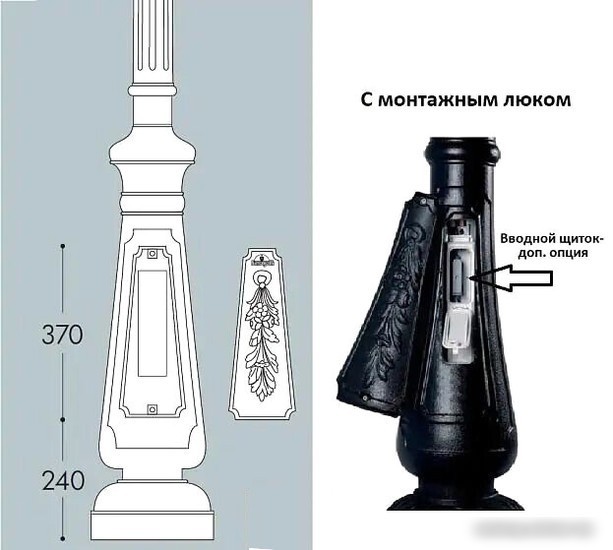 Фонарный столб Fumagalli Nebo 000.202.000.B0