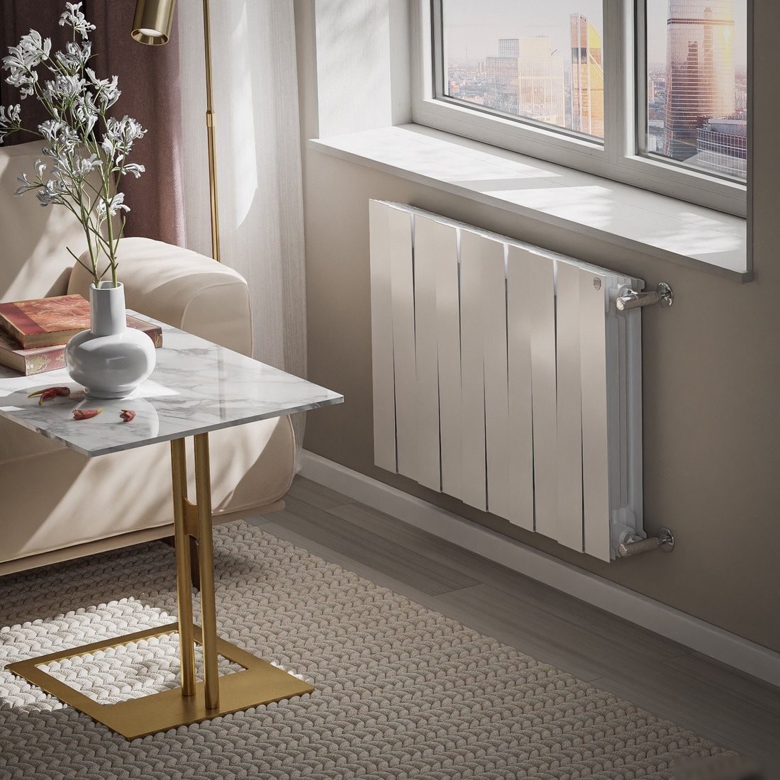Биметаллический радиатор Royal Thermo PianoForte 500 Белый - 10 секций