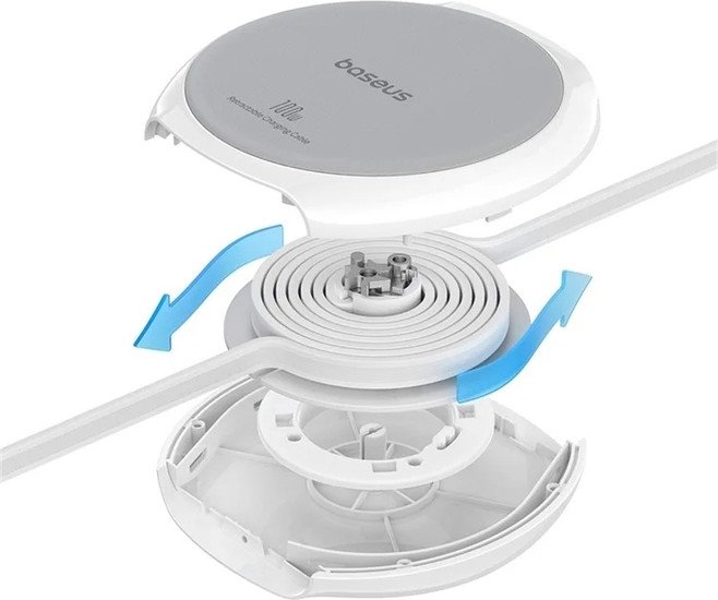 Кабель Baseus Free2Draw USB Type-C - USB Type-C (1 м, белый)