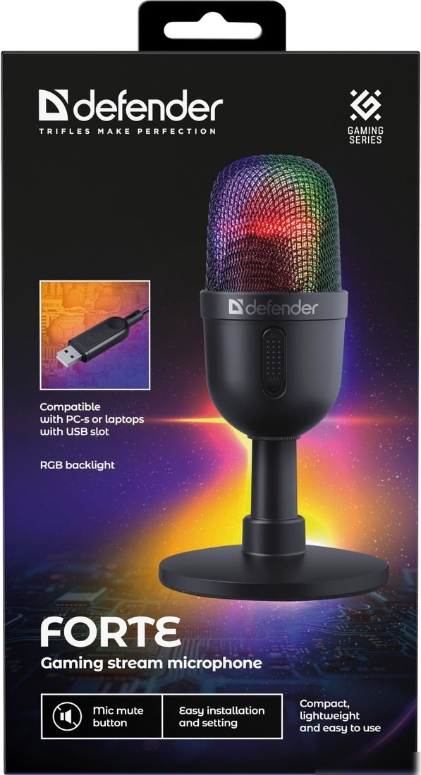 Проводной микрофон Defender Forte GMC 350
