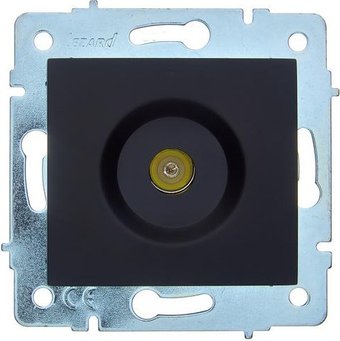 Розетка телевизионная Lezard Asti 7081-4288-130 (черный бархат)
