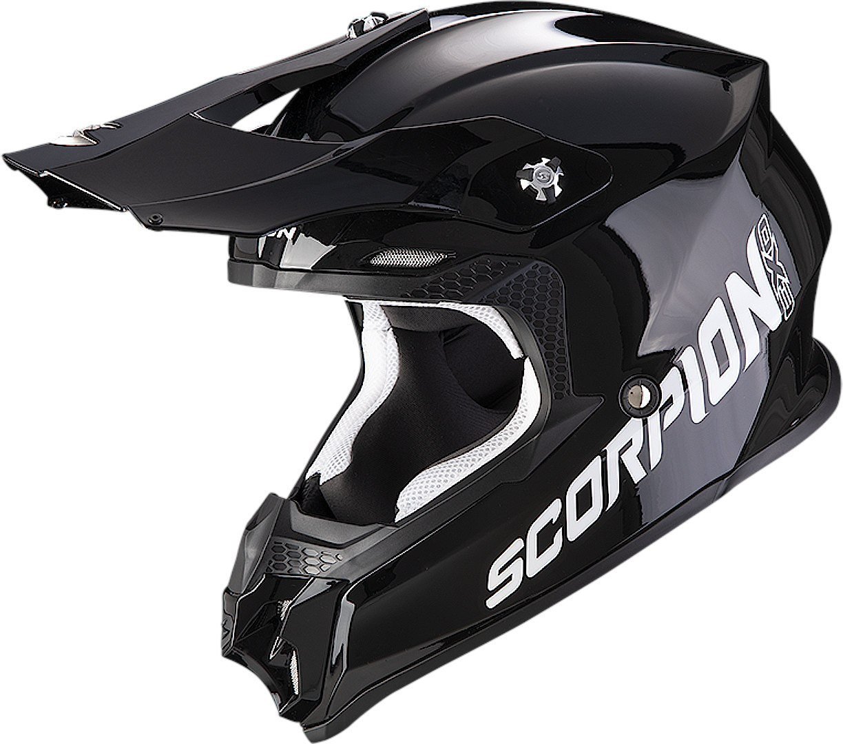 Мотошлем Scorpion Exo VX-16 Evo Air Solid (р. 2XL, черный)
