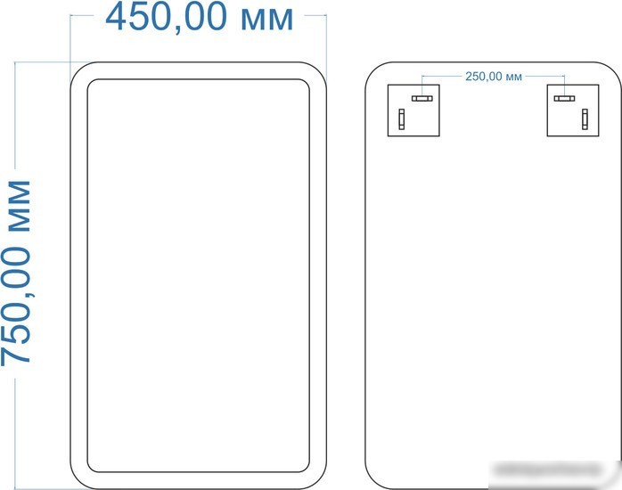 Mixline Зеркало Неро 550051